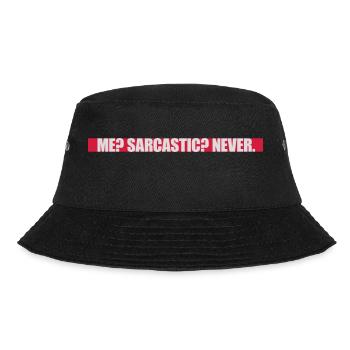 me sarcastic never quote - Bucket Hat - black - Front - Lela (165cm)
