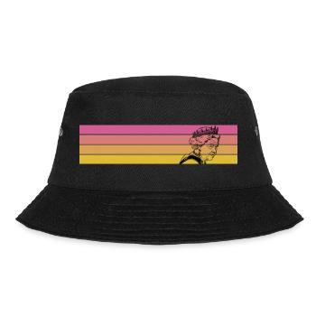 Elizabeth II retro vintage Queen Elizabeth 2 - Bucket Hat - black - Front - Lela (165cm)