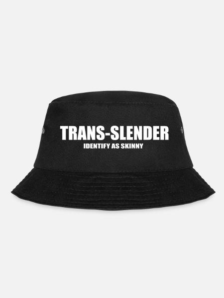 trans slender funny quote - Bucket Hat - black