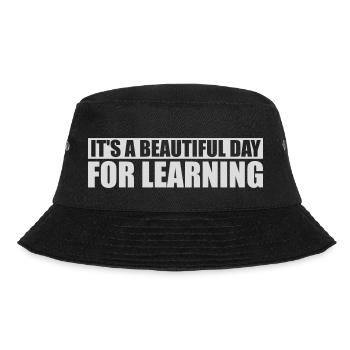 beautiful day for learning - Bucket Hat - Schwarz - Vorne - Lela (165cm)