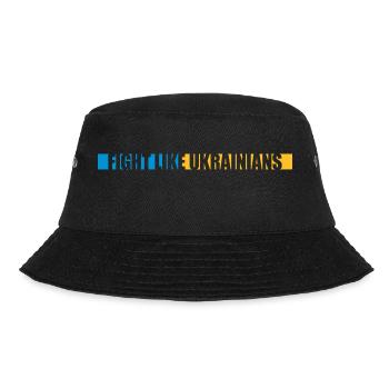 fight like ukrainians quote - Bucket Hat - black - Front - Lela (165cm)