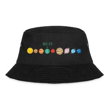 Wi-Fi in space - Bucket Hat - black - Front - Lela (165cm)