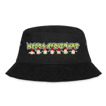 Merry Christmas Weihnachtswichtel - Bucket Hat - Schwarz - Vorne - Lela (165cm)