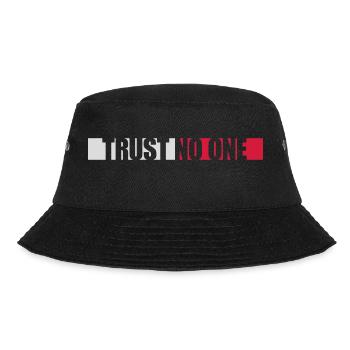 trust no one Zitat - Bucket Hat - Schwarz - Vorne - Lela (165cm)