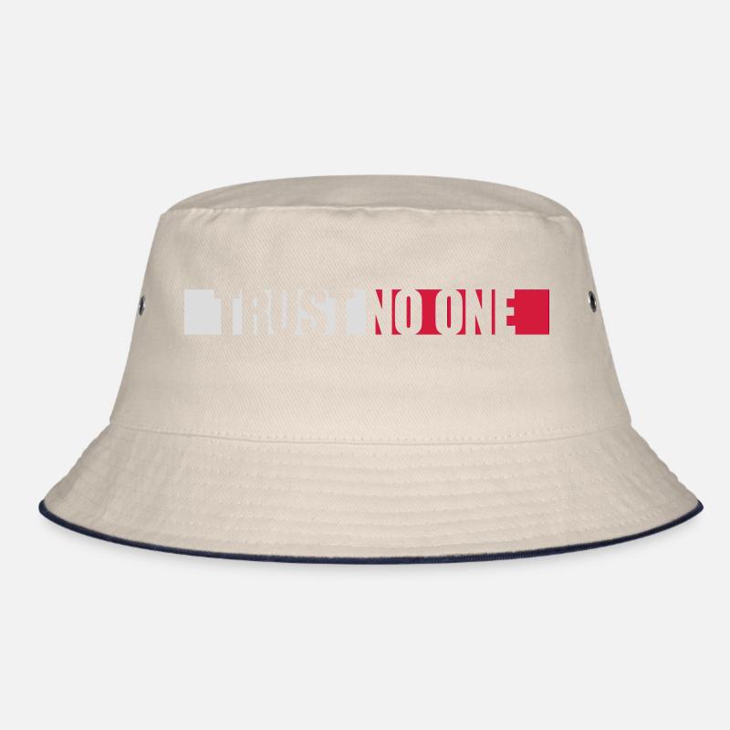 trust no one Zitat Bucket Hat