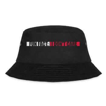 I don't care fact - Bucket Hat - black - Front - Lela (165cm)