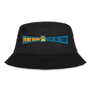 only talking to dog - Bucket Hat - Schwarz - Vorne - Lela (165cm)