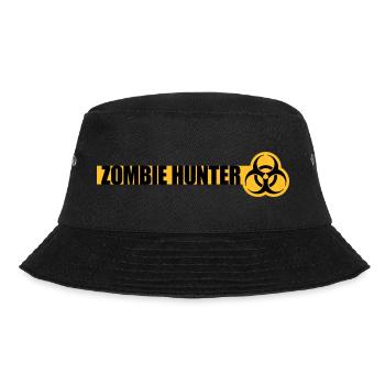 zombie hunter Halloween Quote - Bucket Hat - black - Front - Lela (165cm)