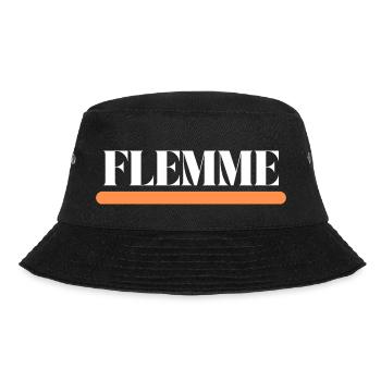"FLEMME"- Hoodie - Bob - noir - Devant - Lela (165cm)