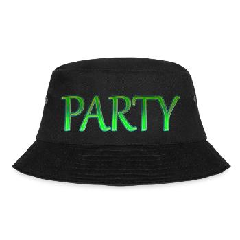 Party green design - Bucket Hat - Schwarz - Vorne - Lela (165cm)