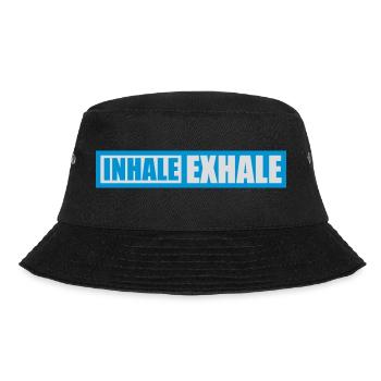 inhale exhale yoga Zitat - Bucket Hat - Schwarz - Vorne - Lela (165cm)