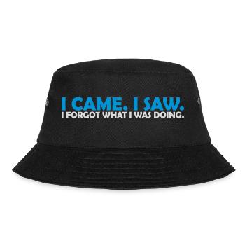 I came saw forget - Bucket Hat - Schwarz - Vorne - Lela (165cm)
