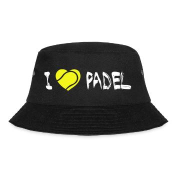 I LOVE PADEL Gift for padel players - Bucket Hat - black - Front - Lela (165cm)