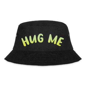 hug me - Bucket Hat - Schwarz - Vorne - Lela (165cm)