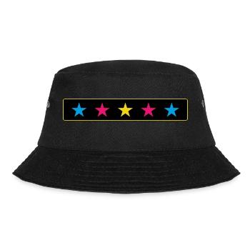 The 5 five stars - Bucket Hat - black - Front - Lela (165cm)
