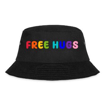 free hugs - Bucket Hat - Schwarz - Vorne - Lela (165cm)