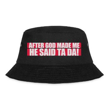 after god made me - Bucket Hat - black - Front - Lela (165cm)