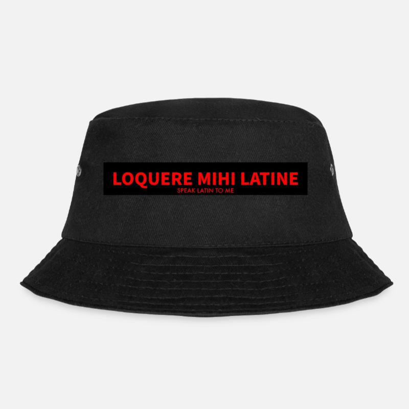 latein - Bucket Hat - Schwarz