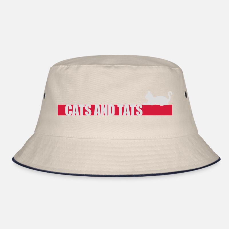 cats and tats Zitat Bucket Hat