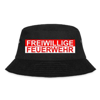 Freiwillige Feuerwehr - Bucket Hat - Schwarz - Vorne - Lela (165cm)