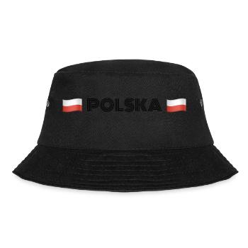 POLSKA - Bucket Hat - Schwarz - Vorne - Lela (165cm)
