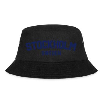 Stockholm Sweden - Bucket Hat - black - Front - Lela (165cm)