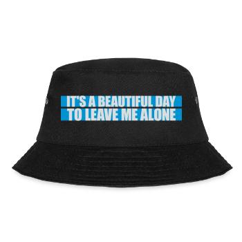 leave me alone day - Bucket Hat - Schwarz - Vorne - Lela (165cm)