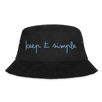 keep it simple - Bucket Hat - Schwarz - Vorne - Lela (165cm)
