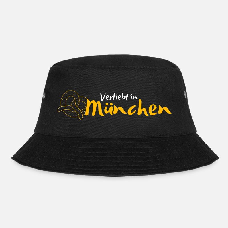Verliebt in München | München Mitbringsel - Bucket Hat - Schwarz