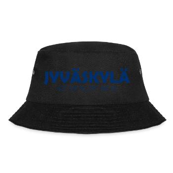 Jyväskylä - Finland - Coordinates - Longitude - Bucket Hat - black - Front - Lela (165cm)