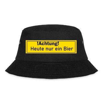 Bier Biertrinker Alkohol Geschenk Geschenkidee - Bucket Hat - Schwarz - Vorne - Lela (165cm)