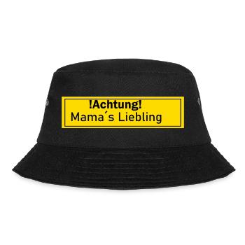 Mamas Liebling Opa Oma Kind Geschenk Geschenkidee - Bucket Hat - Schwarz - Vorne - Lela (165cm)