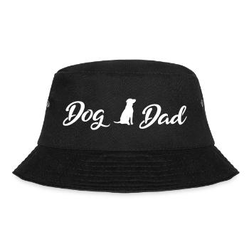 Dog Dad White - Bucket Hat - black - Front - Lela (165cm)