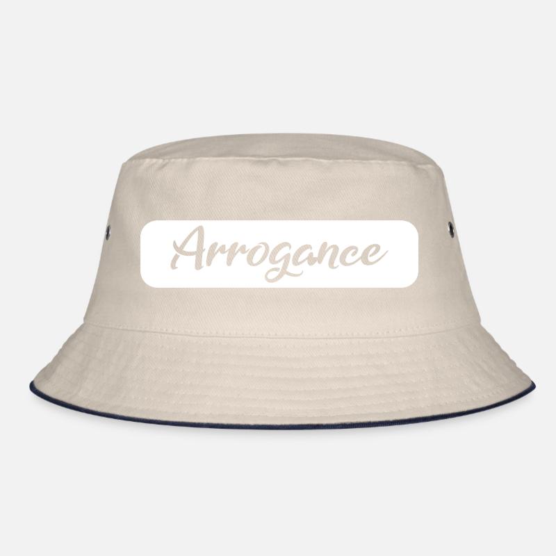 Arrogance Gift white Bucket Hat