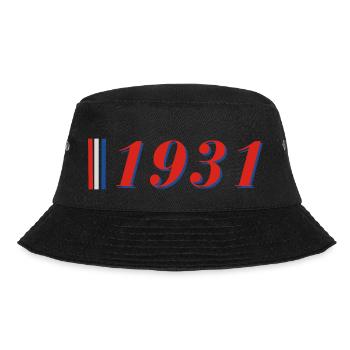 Jahr 1931 - Bucket Hat - Schwarz - Vorne - Lela (165cm)