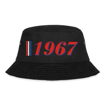 Jahr 1967 - Bucket Hat - Schwarz - Vorne - Lela (165cm)