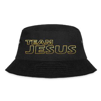 Team Jesus gold - Bucket Hat - Schwarz - Vorne - Lela (165cm)