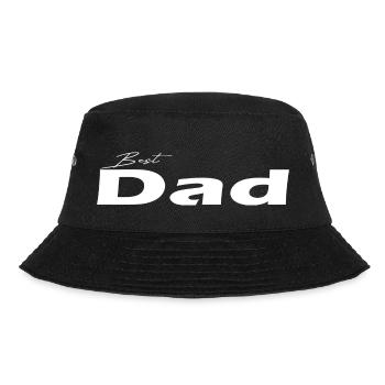 Best Dad white - Bucket Hat - black - Front - Lela (165cm)