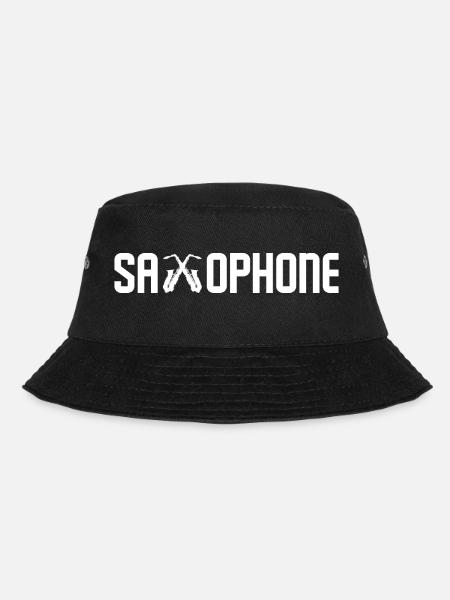 Saxophon - Bucket Hat - Schwarz