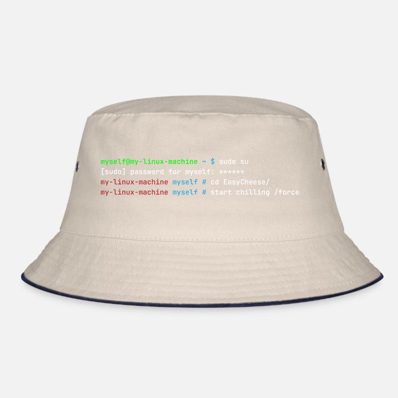 start chilling /force - funny linux T-Shirt Bucket Hat