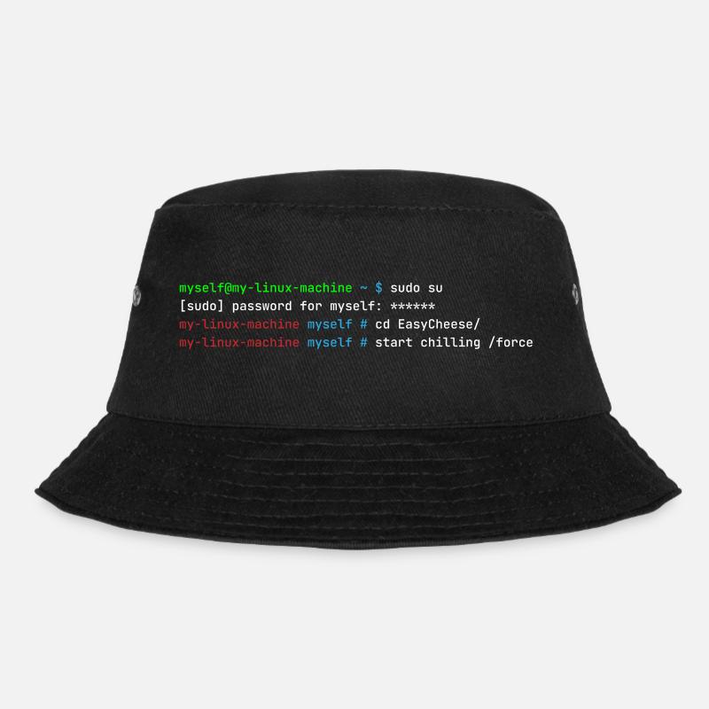 start chilling /force - drôle de t-shirt linux - Bob - noir
