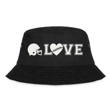 Football Love American Football Love Gift - Bucket Hat - black - Front - Lela (165cm)