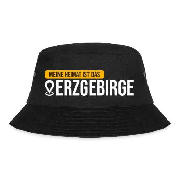 Meine Heimat ist das Erzgebirge - Bucket Hat - Schwarz - Vorne - Lela (165cm)