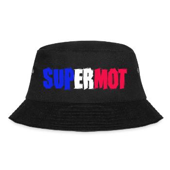 Supermot logo blue white red - Bucket Hat - black - Front - Lela (165cm)