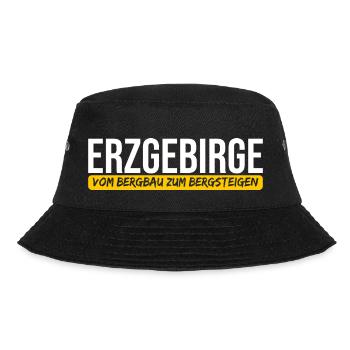 Erzgebirge Bergbau Bergsteigen - Bucket Hat - Schwarz - Vorne - Lela (165cm)
