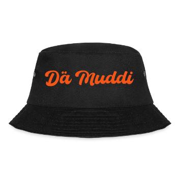 Dä Muddi - Bucket Hat - Schwarz - Vorne - Lela (165cm)