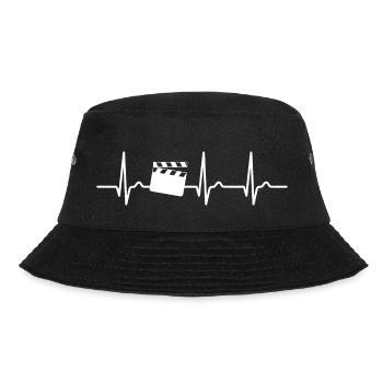Courbe ECG - courbe cardiaque - réalisateur - lambeau de film - Bob - noir - Devant - Lela (165cm)