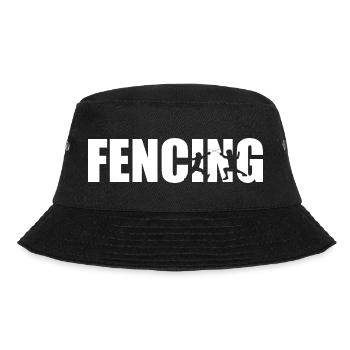 fencing, martial arts, fencing - Bucket Hat - black - Front - Lela (165cm)