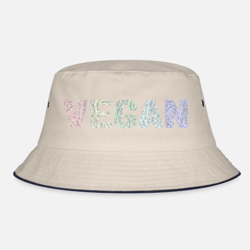 Vegan - botanical pattern - pastels Bob