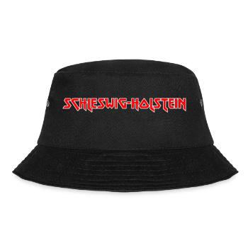 Modisches Heimat SCHLESWIG-HOLSTEIN Metal-Design - Bucket Hat - Schwarz - Vorne - Lela (165cm)